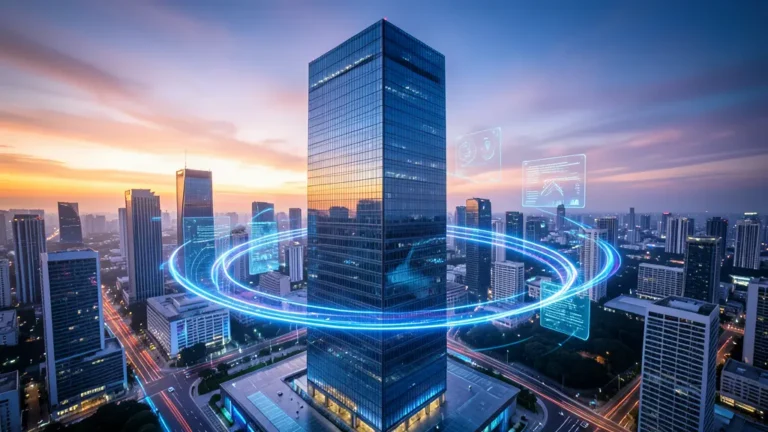 Futuristic headquarters representing leading AR and VR companies shaping the immersive technology industry