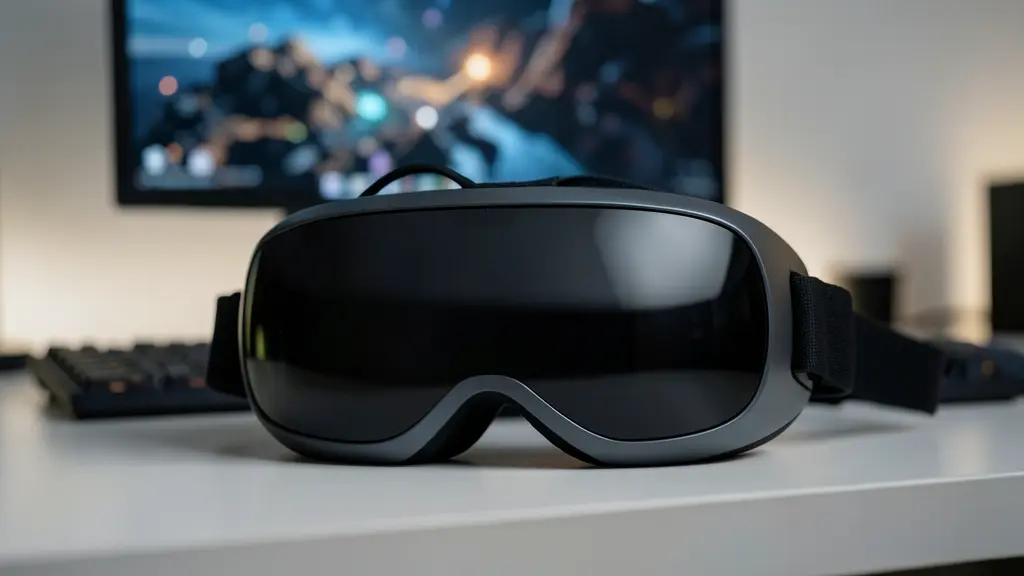 what is a vr headset device explained with a modern virtual reality headset on a desk